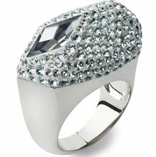 Load image into Gallery viewer, NIB$299 Atelier Swarovski Core Collection Moselle Inset Ring Light Blue 52 55 58