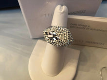 Load image into Gallery viewer, NIB$299 Atelier Swarovski Core Collection Moselle Inset Ring Light Blue 52 55 58