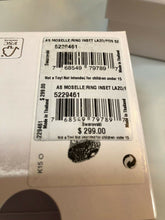 Load image into Gallery viewer, NIB$299 Atelier Swarovski Core Collection Moselle Inset Ring Light Blue 52 55 58