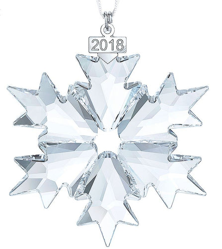 NIB$79 Swarovski Annual Edition 2018 Christmas Ornament Snowflake Large #5301575