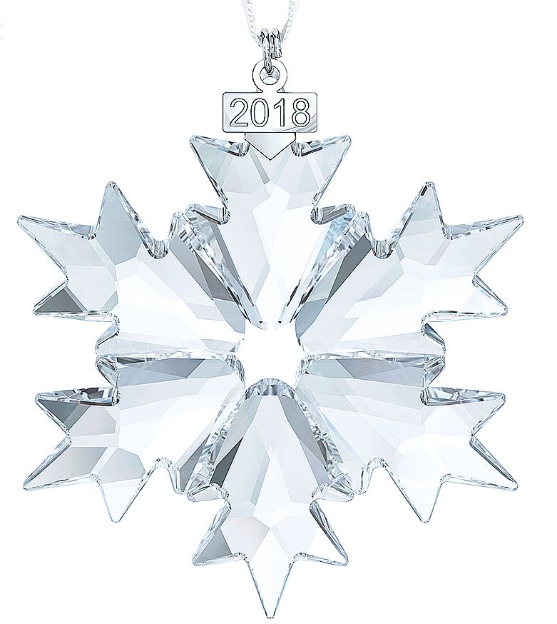 NIB$79 Swarovski Annual Edition 2018 Christmas Ornament Snowflake Large #5301575