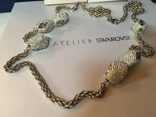 Load image into Gallery viewer, NIB$599 Atelier Swarovski Core Collection Moselle Necklace Light Blue 5229443