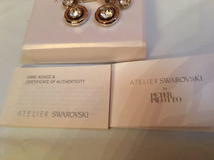 NIB $299 Atelier Swarovski by Peter Pilotto Arbol Pierced Earrings #5263490