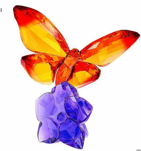 Authentic New in Box $419 Swarovski Butterfly on Flower #5374943