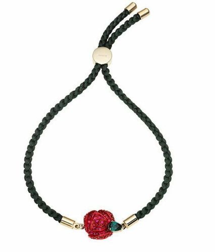 NIB$169 Atelier Swarovski The Beauty and the Beast Cord Bracelet Size M #5297530