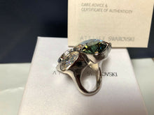 Load image into Gallery viewer, NIB$349 Atelier Swarovski Nevola Cocktail Ring Blue Size 55/US 7/M #5229466