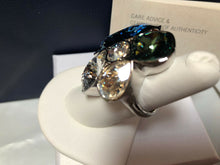 Load image into Gallery viewer, NIB$349 Atelier Swarovski Nevola Cocktail Ring Blue Size 55/US 7/M #5229466