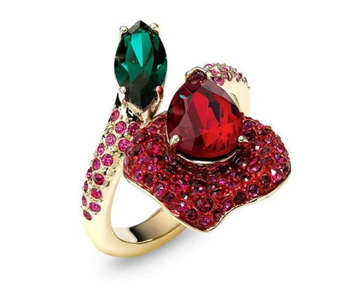 NIB$299 Atelier Swarovski Beauty and the Beast Stacking Ring Size 58/L/8 5347402
