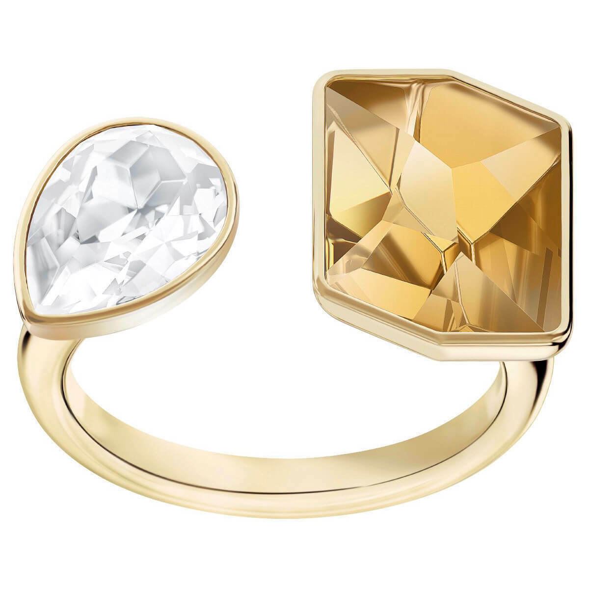 NIB $149 Atelier Swarovski Prisma Motif Ring by Jason Wu Golden