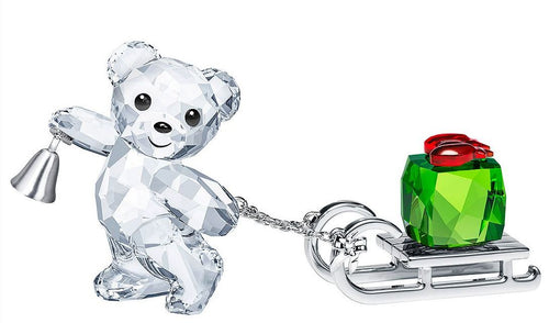 NIB $129 Swarovski Kris Bear Christmas Annual Edition 2019 sleigh Gift #5464863