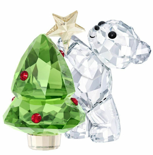 New in Box SWAROVSKI Kris Bear with Christmas Tree Annual Edition 2018 #5399267