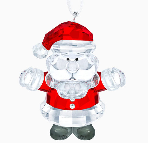 New in Box Authentic Swarovski Christmas Santa Claus Ornament #5286070